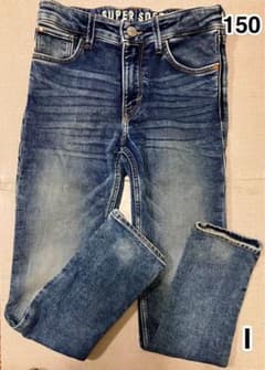 《I》H&M デニム ジーンズ スキニー  150 152のサムネイル