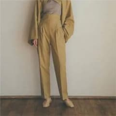 CLANE BACK OPEN HW PANTS ハイウエストパンツのサムネイル