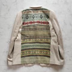 コムデギャルソンオムプリュス 96AW 転写プリントジャケット L 