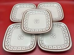 昭和レトロ【三郷陶器・sango】Sango CHINA プレート 5枚セットのサムネイル