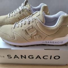 Sangacio サンガッチョ　にゅーず　 ウールベージュ スニーカー 24.0 Sangacio サンガッチョ にゅパッチ スウェード レザー ミッド