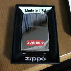 値下げ中です！Supreme Engraved Zippo シルバー 15AWのサムネイル