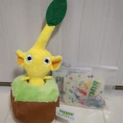 ピクミン 引っこ抜きぬいぐるみマスコット 黄ピクミン シール セットのサムネイル