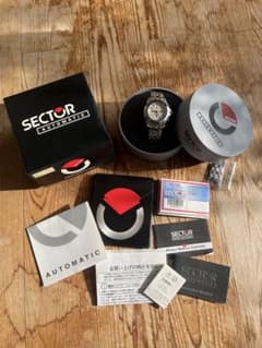 SECTOR】セクター 650 クロノグラフ デイト自動巻き メンズ付属品完備 