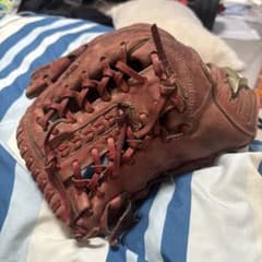 Mizuno 硬式レザーグローブ 赤のサムネイル