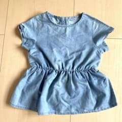 petit man デニムブルー 半袖シャツのサムネイル