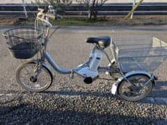 【岡山発】ブリジストン　電動アシスト　三輪　自転車　アシスタワゴン　aw1c38のサムネイル