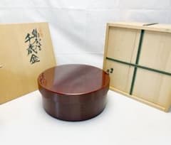 未使用 茶道具 銀杏蒔絵 千歳盆 木製溜塗 茶器 十二点セット 茶器 未使用 茶道具 塗師 省像作 木製溜塗 今日 千歳盆 茶櫃 銀杏蒔絵 共箱