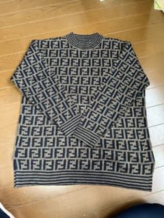 FENDI ロゴセーター ネイビー/ベージュのサムネイル