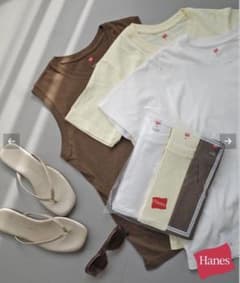 《3枚セット》Hanes/ヘインズ SLOBE別注 3PACK TEEのサムネイル