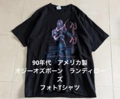 90s USA製 オジーオズボーン ランディーローズ フォト Tシャツ - メルカリ
