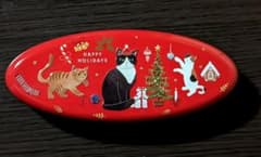 カルディ　クリスマス　ネコ　オパール缶(2022年)のサムネイル