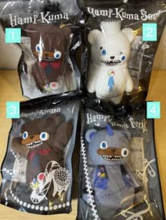 USJ ハミクマ　ポーチ　　4種類セット ハミクマソウルグッズセットusj ユニバマスコットクッションポーチ