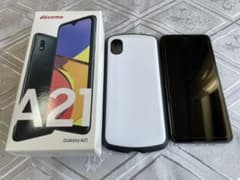 Galaxy A21 SC-42A ブラック SIMフリー　ケース・フィルム付きのサムネイル
