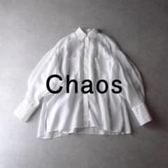 美品 Chaos 4,6万円 ボリュームスリーブブラウス シアーブラウス