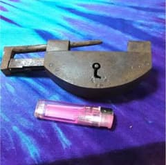 骨董品 古い錠前 鍵無しのサムネイル