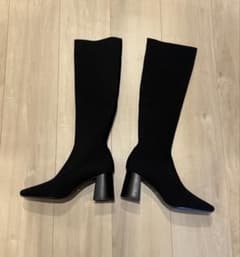 新品未使用】完売品 鈴木亜美プロデュース CRAMMY ニットロングブーツ