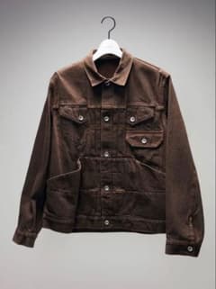 Sacai 25AW デニムジャケット ブラウン サイズ② - メルカリ
