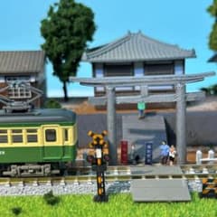 おやまかわ様ご予約品　江ノ電 御霊神社　夫婦銀杏　鉄道ジオラマ　Nゲージ おやまかわ様ご予約品 江ノ電 御霊神社 夫婦銀杏 鉄道ジオラマ Nゲージ