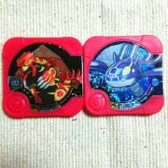 さん様☆専用☆ポケモントレッタ☆04弾ハイパーゲンシグラードン、ゲンシカイオーガのサムネイル