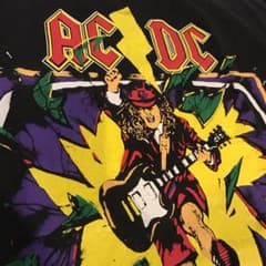 1980's vintage AC/DC band tee パキ綿のサムネイル