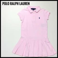 ポロラルフローレン ワンピース 100 ピンク ポロワンピ 半袖 キッズ 女の子のサムネイル