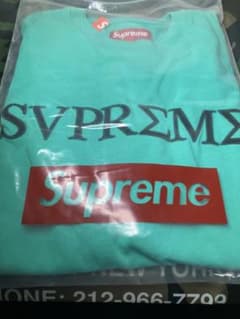 Supreme Greek S/S Top Aqua Tシャツ Mサイズ - メルカリ