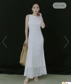 anuans ジオメトリックレースパネルワンピースのサムネイル