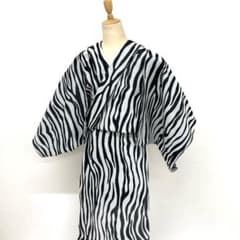 木綿反物 着物 きもの 女性 男性 メンズ レディース カジュアル ゼブラ 