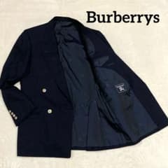 Burberrys 紺ブレ ジャケット 金ボタン ホースロゴ タスマニアウール