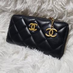シャネル 長財布 キルティング デカロゴ 黒 ノベルティ - メルカリ