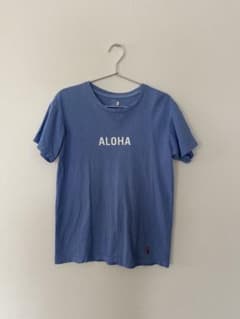 サンシャインクラウド　 ALOHA MAHALO プリント Tシャツ ブルーのサムネイル