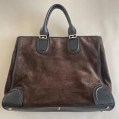 GHERARDINI ゲラルディーニ スエード レザー　 大型トートバッグのサムネイル