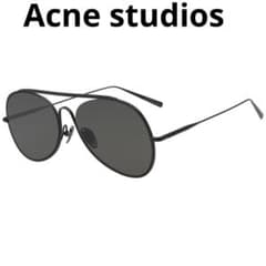 Acne studios ブラックメタル アビエーターサングラスのサムネイル