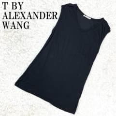alexanderwang アレキサンダーワン　ノースリーブ ティーバイアレキサンダーワン ノースリーブカットソー ブラック XS