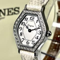 極美品/稼働】ロンジン ラ・ヴィソント L5.184.0 ダイヤベゼル 腕時計