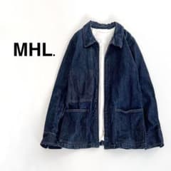 【38】MHL エムエイチエル デニムカバーオール デニムジャケット 日本製 MHL. デニムカバーオール ジャケット - メルカリ