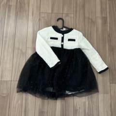 ホワイト/ブラック チュニックドレスのサムネイル