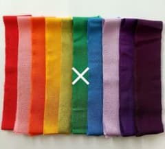 ちりめん生地 はぎれ 色とりどり 各約1メートル 9色セット