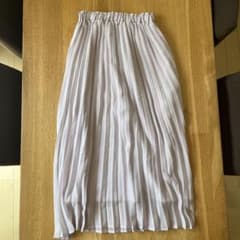 earth music&ecology プリーツロングスカート ピンクのサムネイル