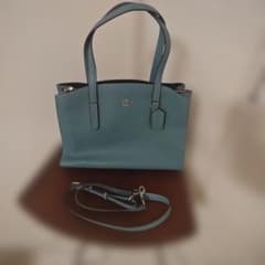 一度のみ使用）COACH 2way ハンドバッグ ブルー系 - メルカリ