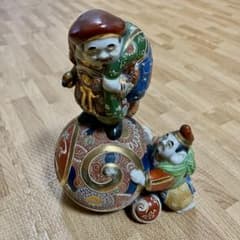 九谷焼 置物 縁起置物 大黒様 恵比寿様 - メルカリ