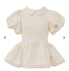 Daisy puff sleeve tweed tops - メルカリ