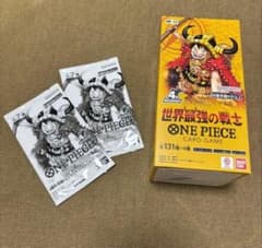 ワンピースカード　最強の戦士　1BOX テープカット品　プロモ4枚 世界最強の戦士 1BOX テープカット プロモ2枚パック付き封入率一致