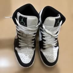 壱*様 Air Jordan 1スニーカー ホワイト/ブラック/グリーンのサムネイル