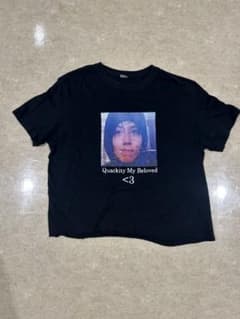 Quackity My Beloved Tシャツ 黒 ルーズフィットのサムネイル