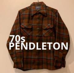 70s PENDLETON チェック柄ウールシャツのサムネイル