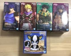 ジョジョの奇妙な冒険 プライズ Mometria フィギュア4体セット＋イギー 