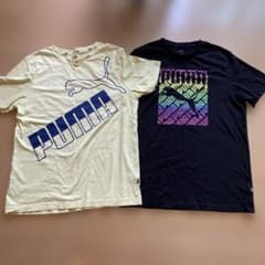PUMA Tシャツ 黄色・黒 Mサイズ 2枚セットのサムネイル