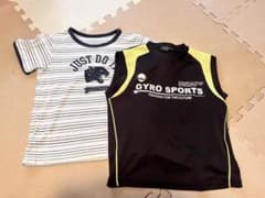 120サイズ タンクトップ 半袖Tシャツ　２枚セットのサムネイル